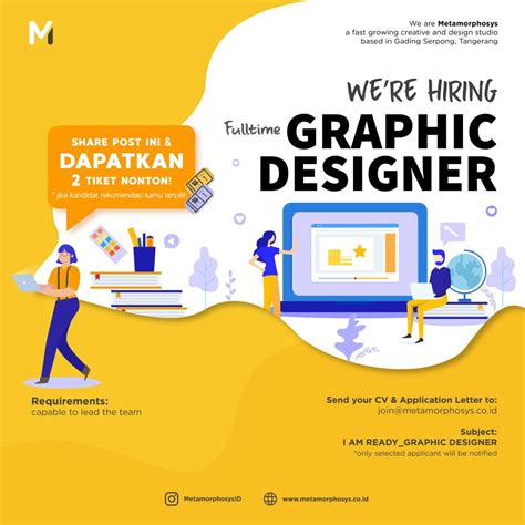 Job Type: Internship. Salary: RM999.00 - RM1,000.00 per month. Benefits: Additional leave. Flexible schedule. Work from home. Schedule: Monday to Friday. Search Graphic design intern jobs in Malaysia with company ratings & salaries. 128 open jobs for Graphic design intern in Malaysia.